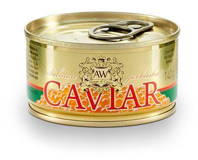 Kawior czerwony Gorbusza puszka 140g/12 AW House of Caviar