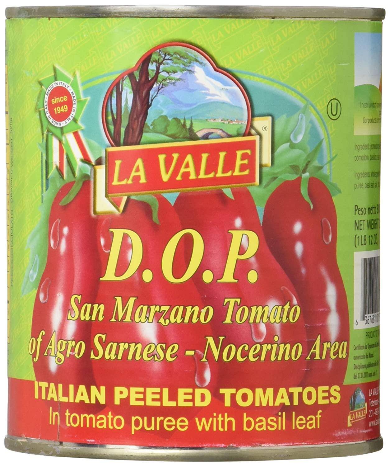 Pomidory San Marzano Pelati z bazylią 1,6kg, 2,5kg/6 La Valle