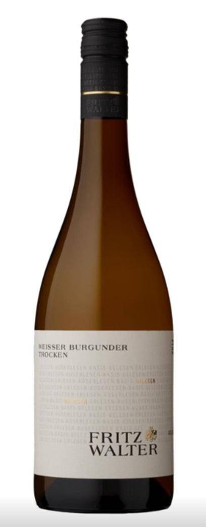 Wino niemieckie F. Walter QW Pfalz Weissburgunder Trock 12% BW 750m/6 e*