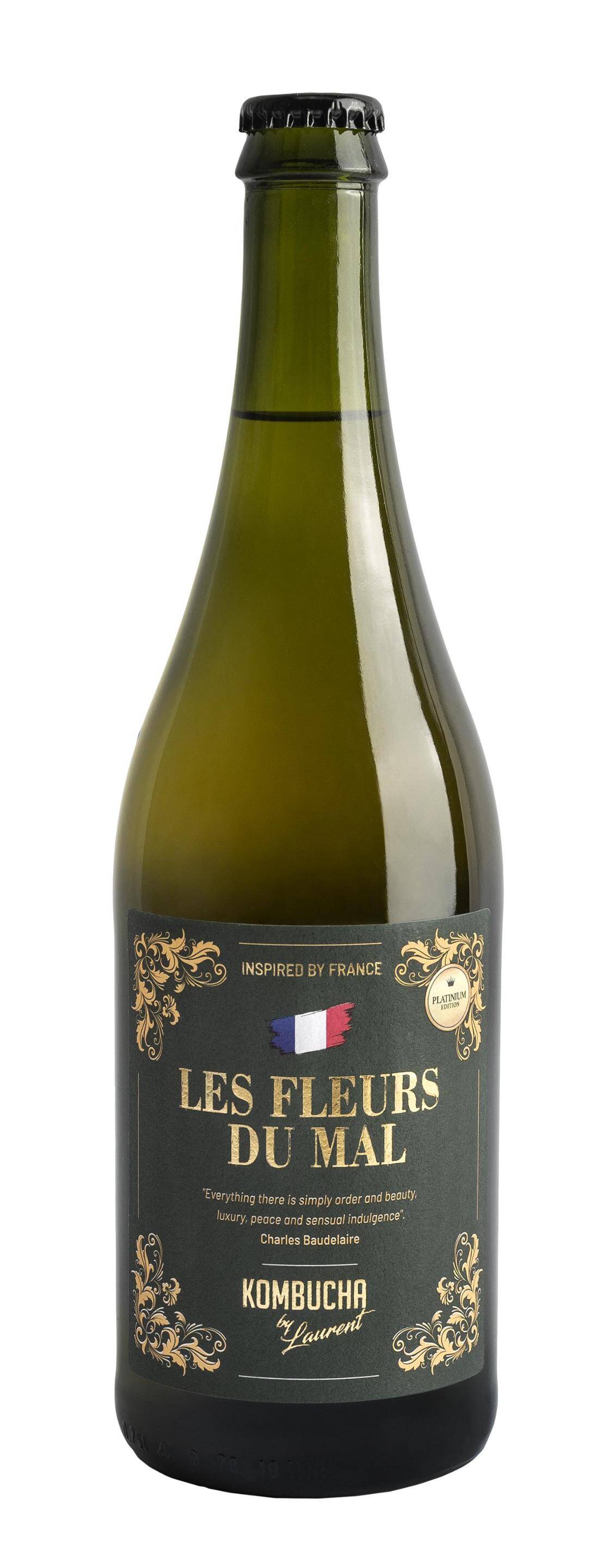 Kombucha Platinium Les Fleurs du Mal EKO.750ml/6 By Laurent