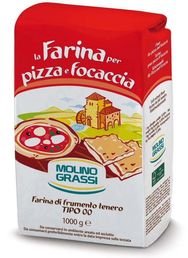Mąka pszenna Pizza Focaccia 00 Midi 1kg/10 Molino Grassi