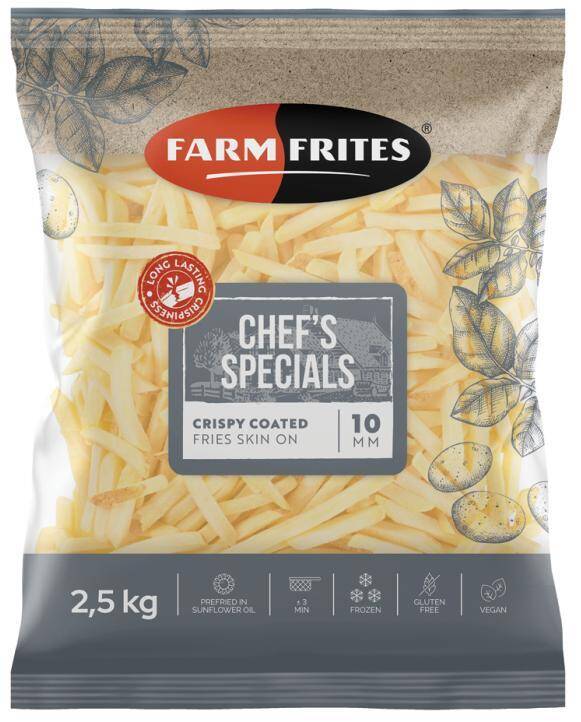 Frytki Crispy Coated Fries 10mm 13,608kg/kart Bafra/Good Chicken