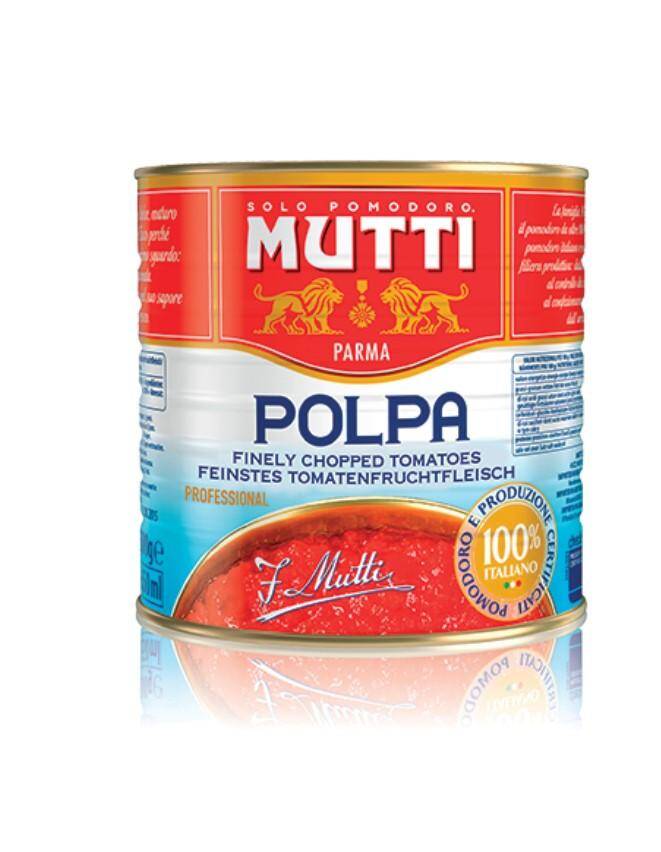 Pomidory Polpa drobno krojone 2,5kg/6 Mutti  3397