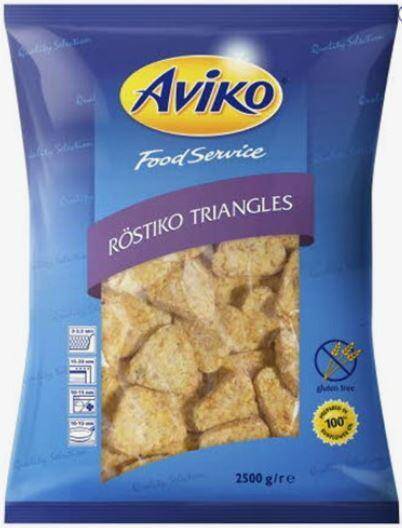 Ziemniaki placki trójkątne Rostico Triangles 2,5 kg/4 Aviko 803586
