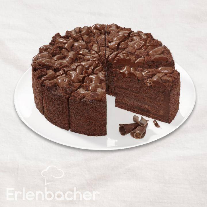 Tort czekoladowy 4-warstwowy 1900g/4 Erlenbacher 39000809*