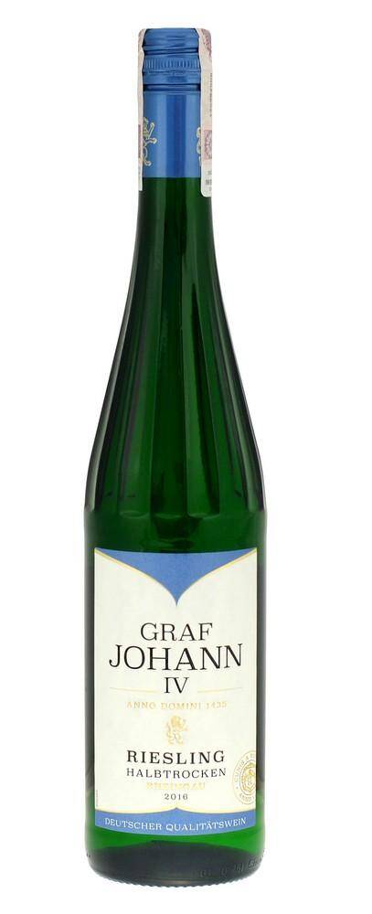 Wino niemieckie Graf Riesling Halb QBA Rheingau 11% BPW 750ml/6 e