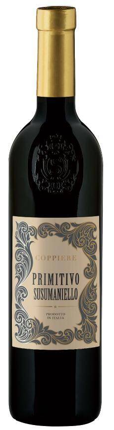 Wino włoskie SCH Coppiere Primitivo Susumaniello Salento IGT 14,5% CPW 750ml/6