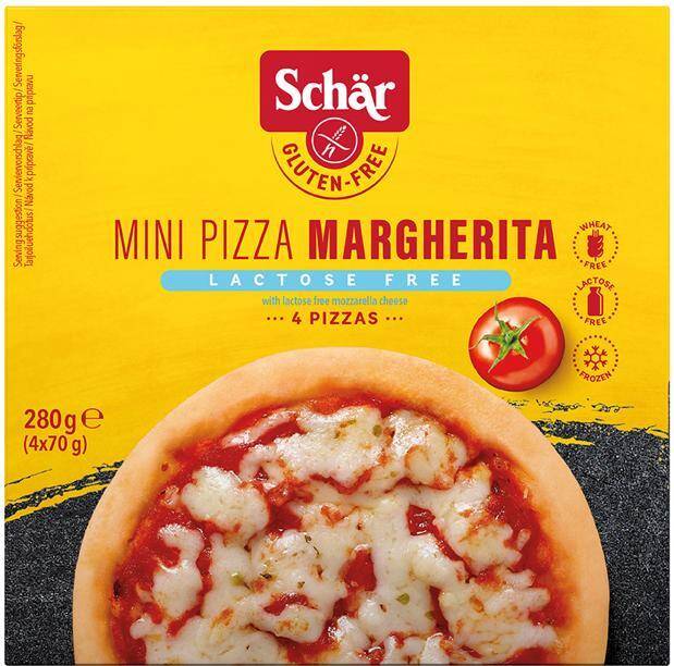 Pizza margheritta mini 4x70g mroż.280g/6 Schar e