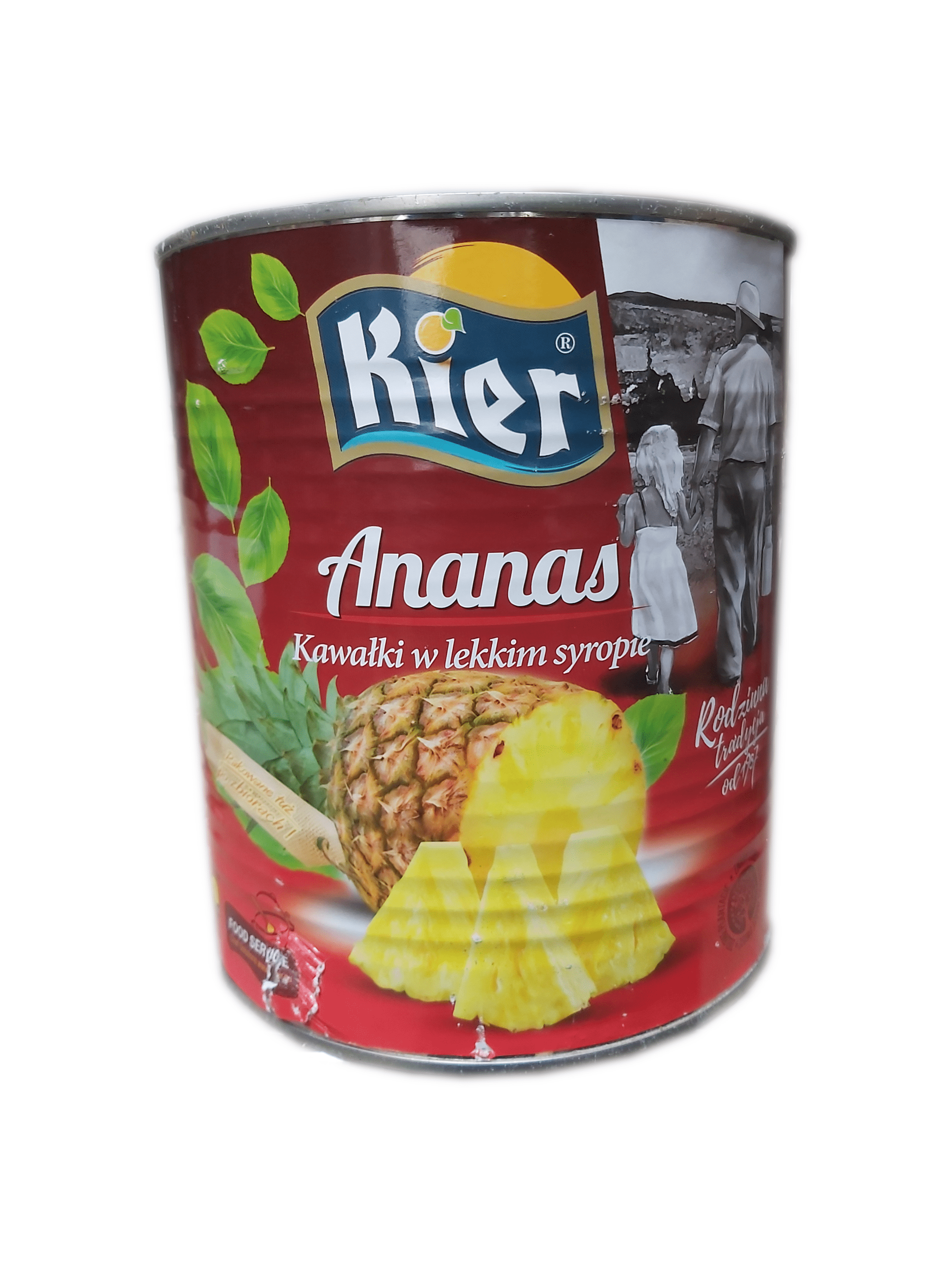 Ananas kawałki 565g/24 Kier