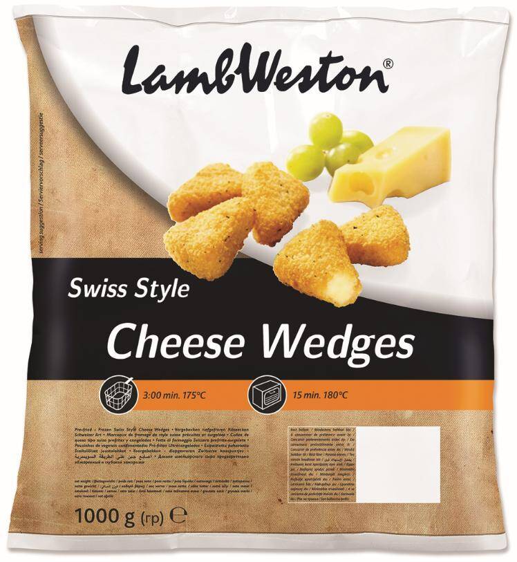 Swiss Style Cheese Wedges 1kg/6 LW A50