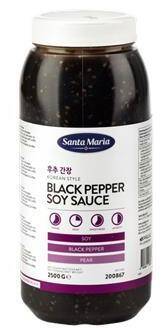 Sos sojowy z czarnym pieprzem 2500g/4 Santa Maria