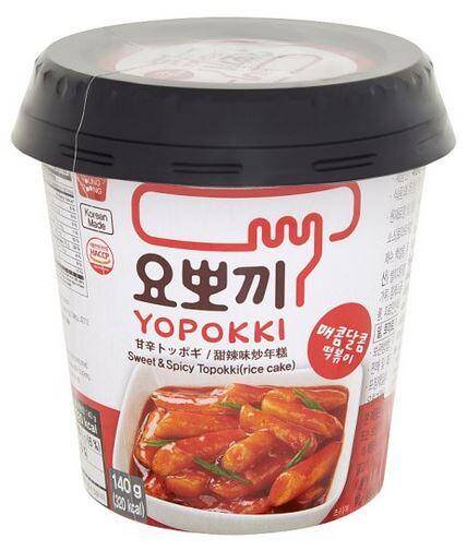 Yopokki Sweet & Spicy Cup 140g/30 e