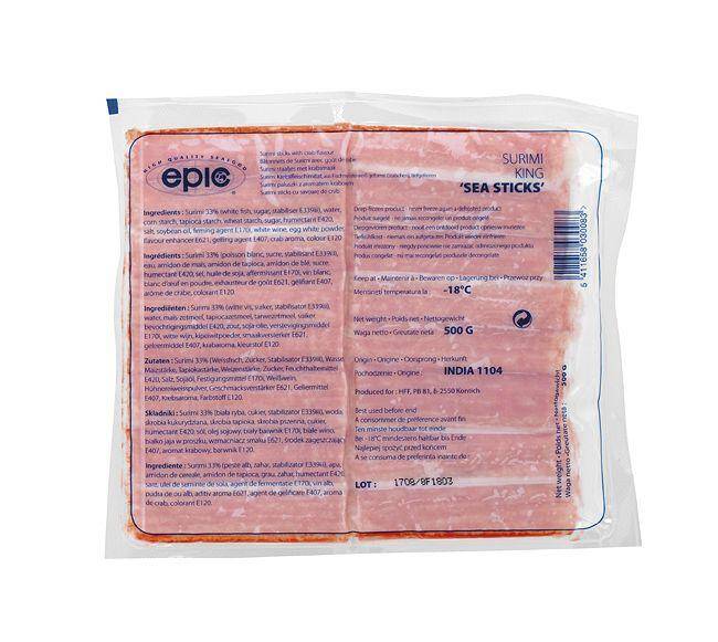 Krabstiki paluszki krabowe Surimi King mroż.500g/20 Epic
