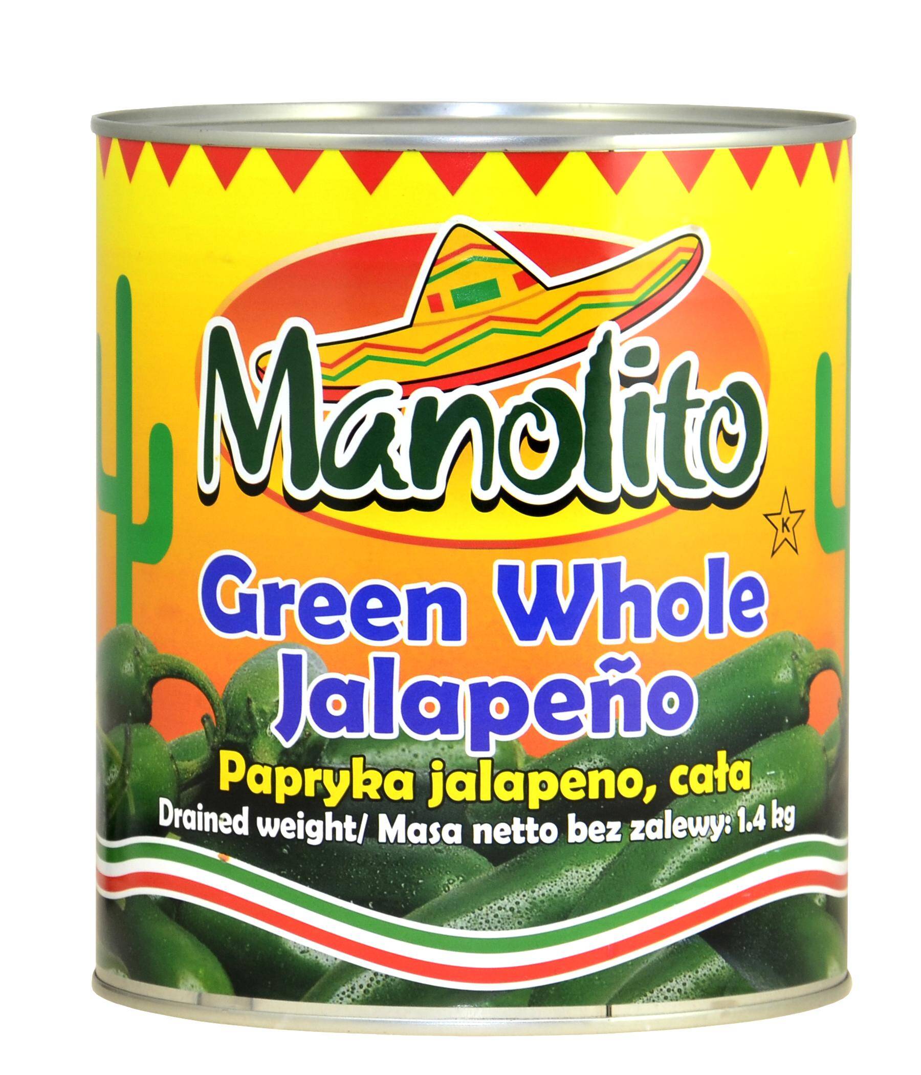 Jalapeno całe 2,7kg/6 Manolito