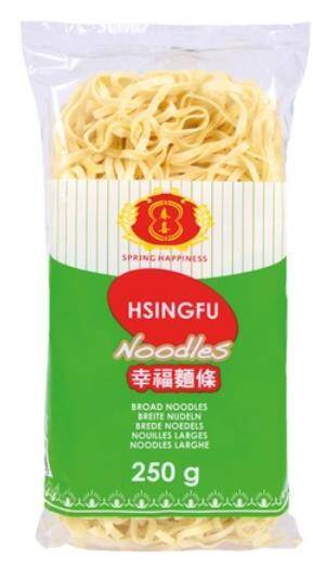 Makaron chiński Quick Cooking Hsingfu (Broad) 250g/12 Spr.Happiness