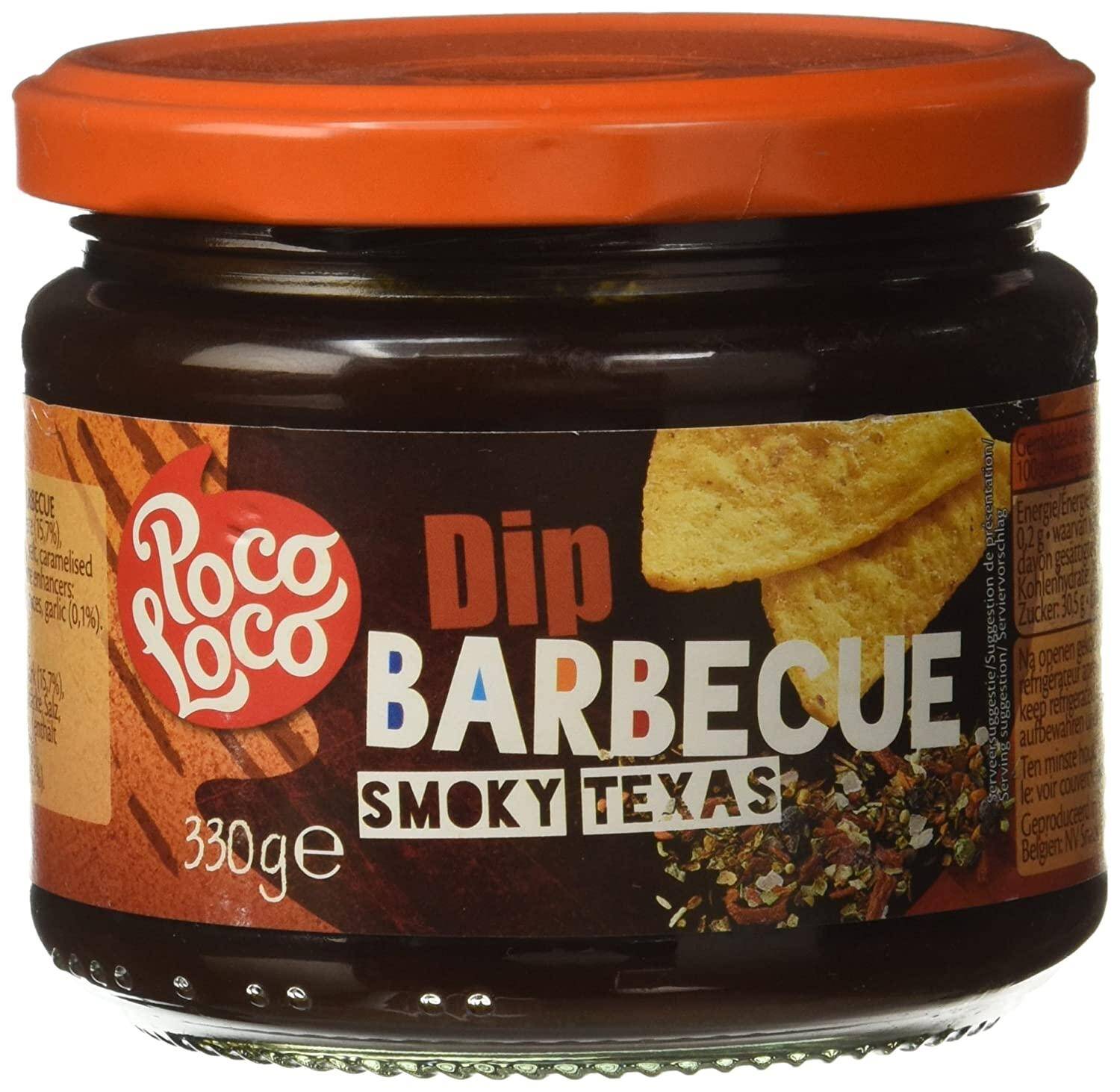 Salsa Barbecue Smoky Teksas Dip 330g/12 PocoLoco