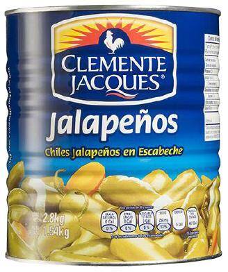 Jalapeno całe 1,54kg w zalewie puszka 2,8kg/6 Clemente AA