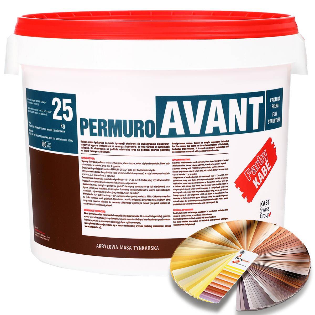 Tynk akrylowy PERMURO AVANT 2,00 mm 25 kg (kolor z grupy II)