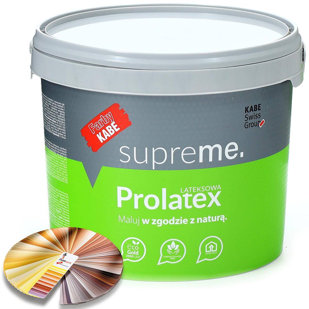 Farba lateksowa do ścian i sufitów KABE PROLATEX 3 l K10150