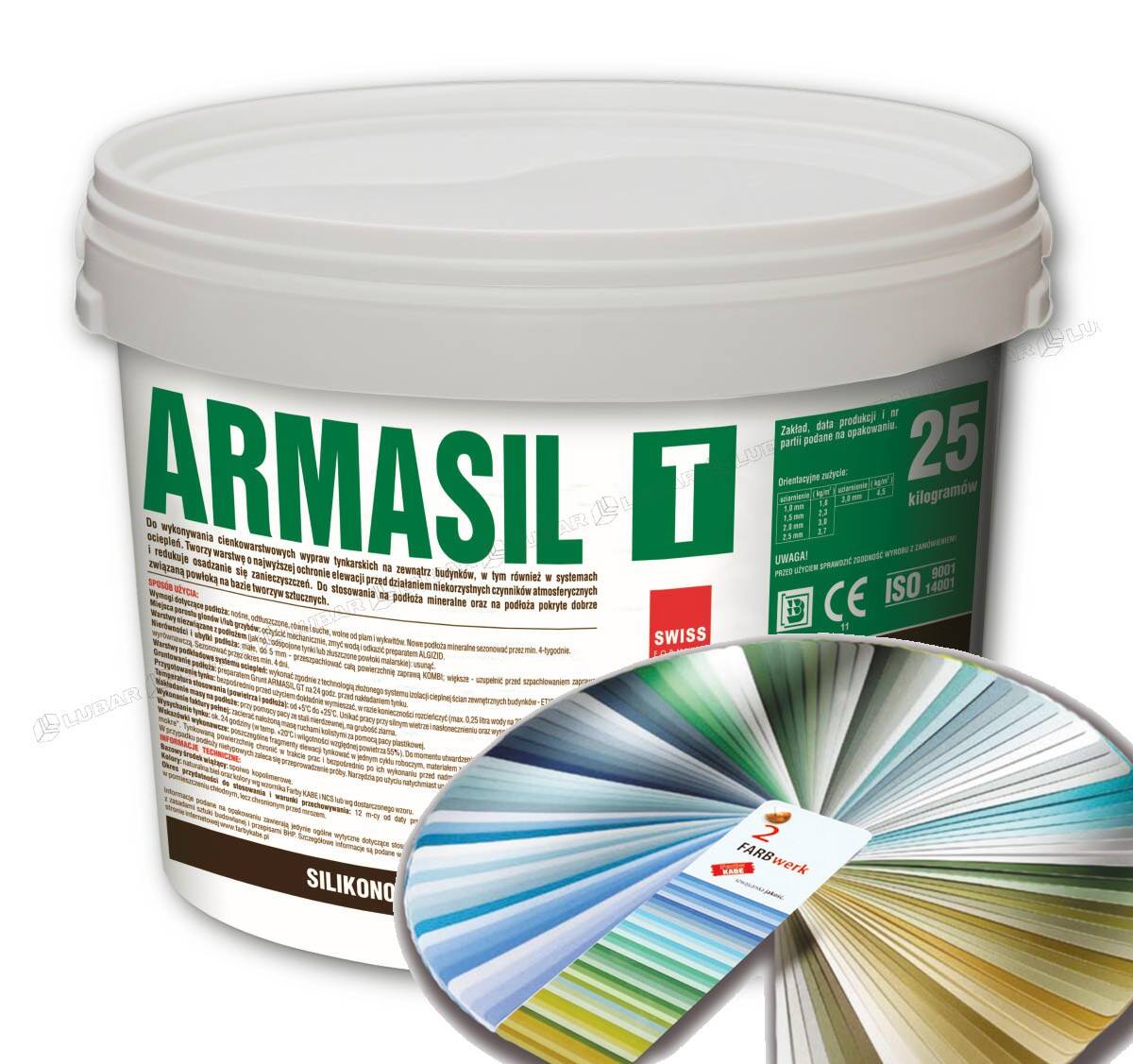 Tynk silikonowy ARMASIL T 1,0 mm 25 kg (kolor z grupy II) 