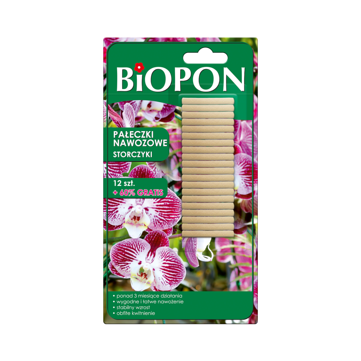 Pałeczki nawozowe do storczyków Biopon