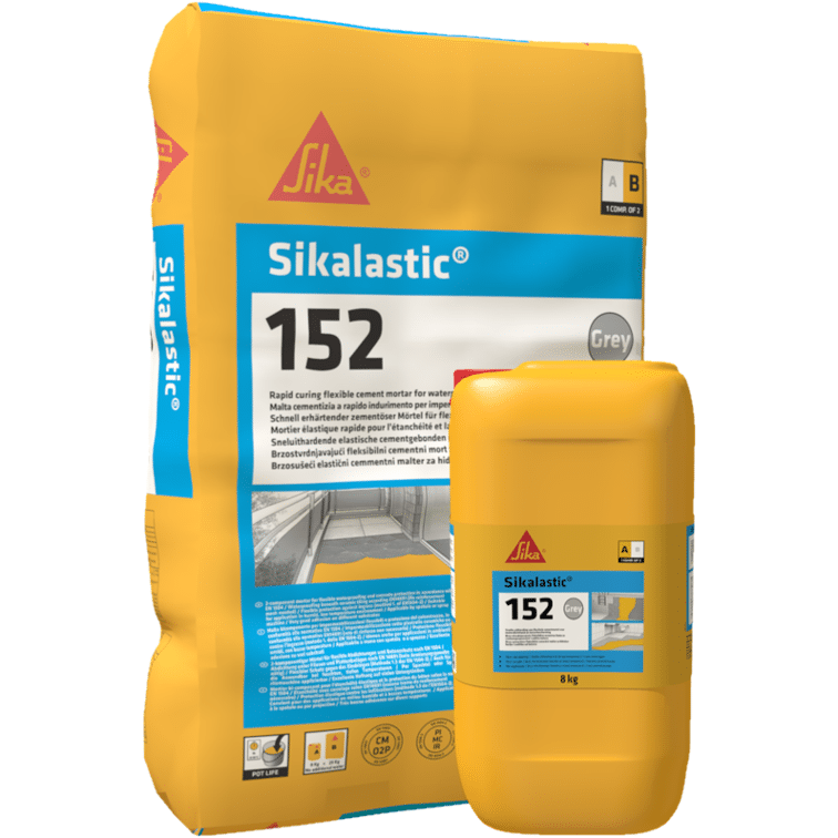 Dwuskładnikowa zaprawa cementowa do hydroizolacji SIKA SIKALASTIC 152
