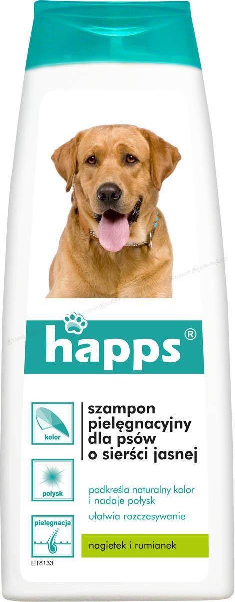 Szampon do pielęgnacji psów o jasnej sierści 200 ml Happs