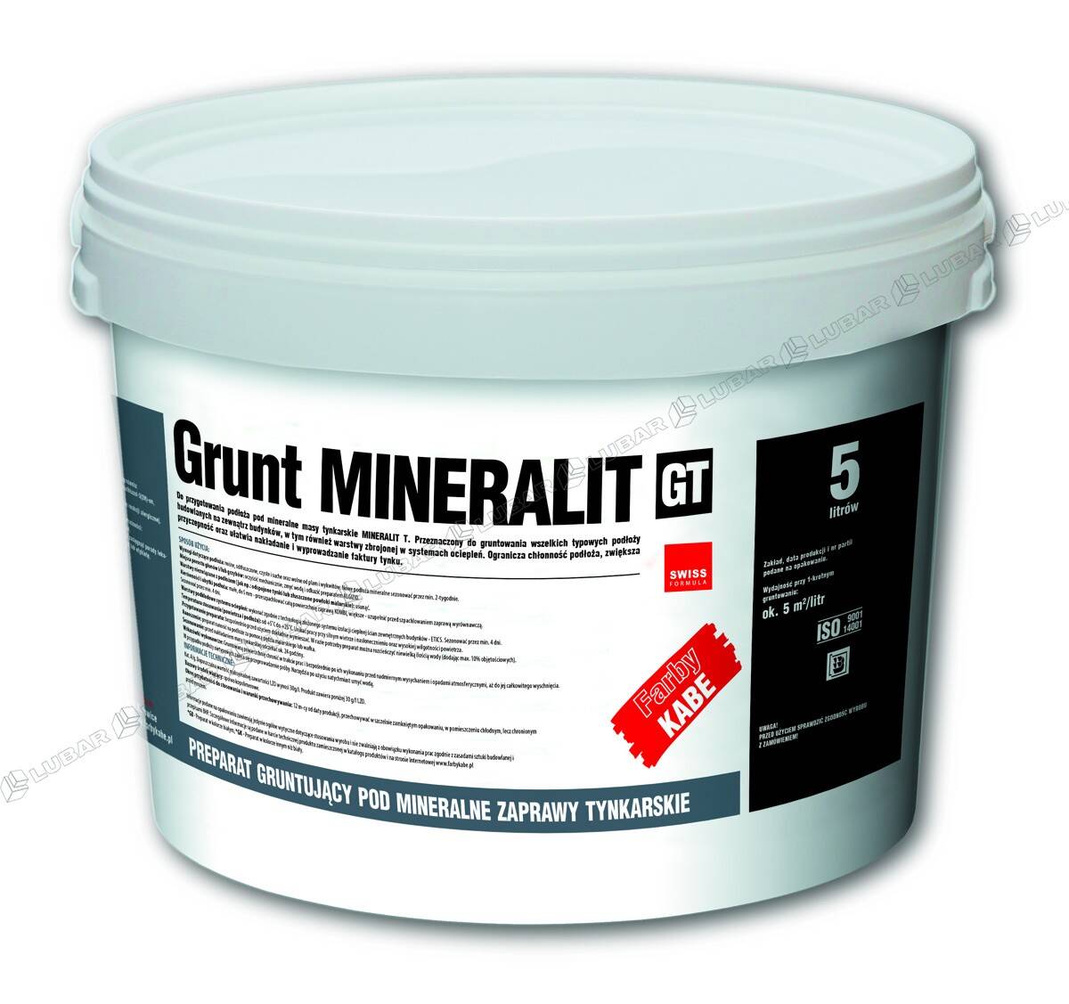Grunt pod mineralne zaprawy tynkarskie MINERALIT GT 10 l