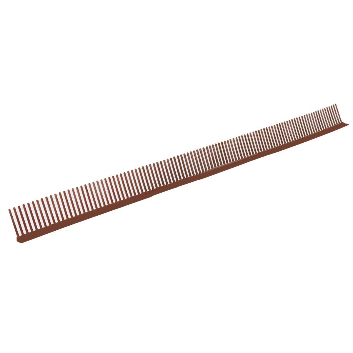 Grzebień okapu płaski 58 mm brązowy WABIS