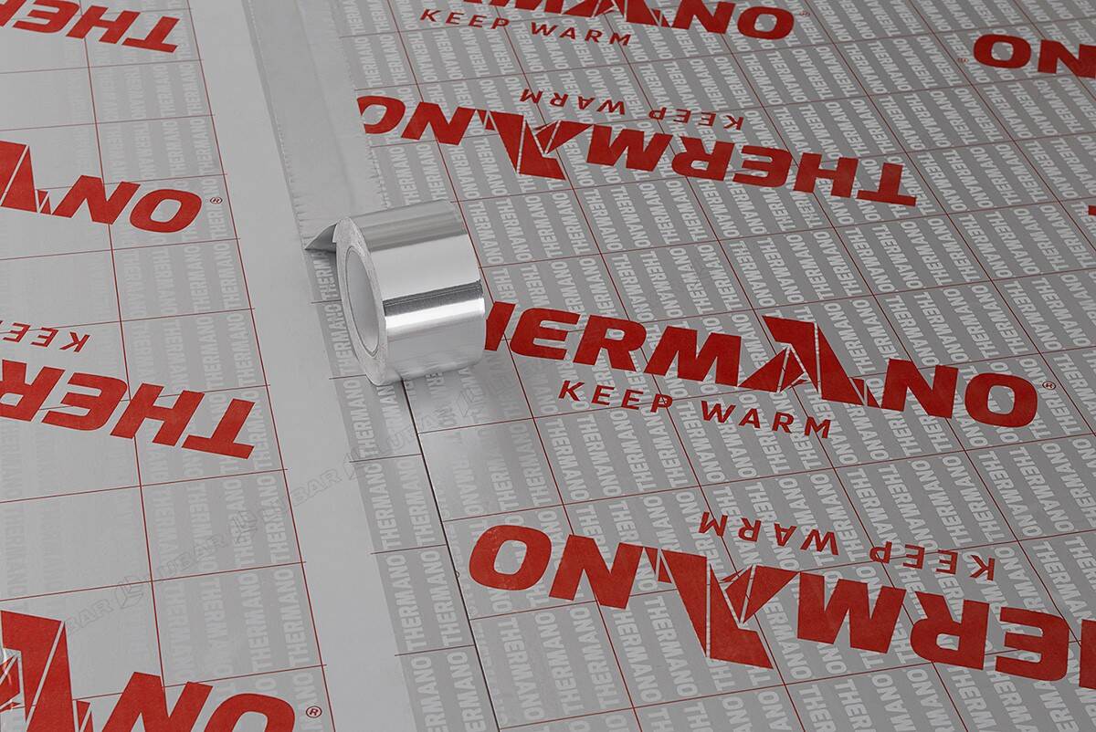 Taśma uszczelniająca aluminiowa THERMANO 75 mm 50 mb