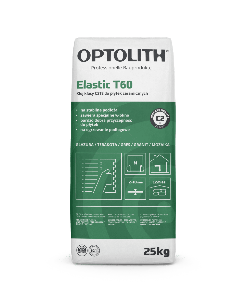 Klej do płytek C2TE Optoflex Elastic T60 25 kg OPTOLITH