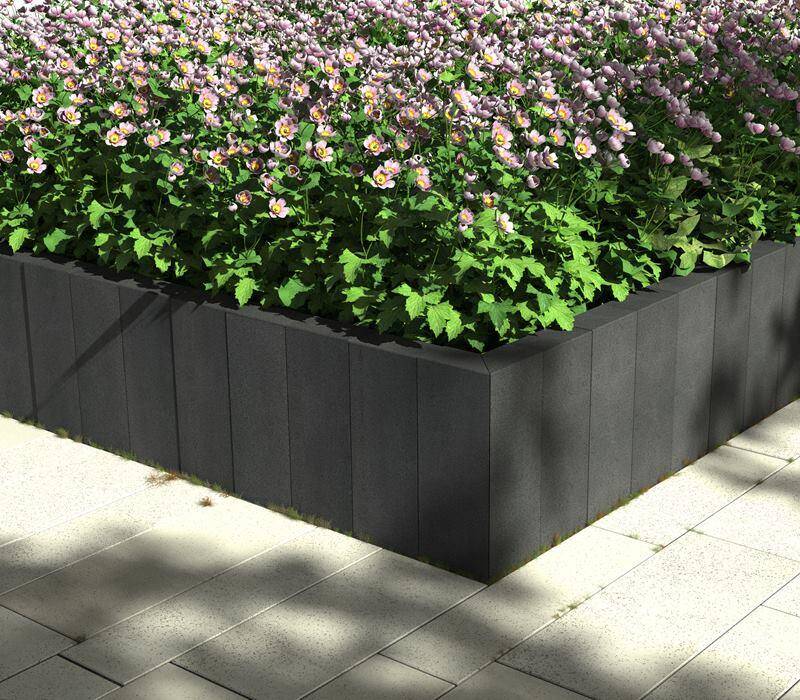 Palisada XL 8,4x49x16,6 cm antracyt BRUK