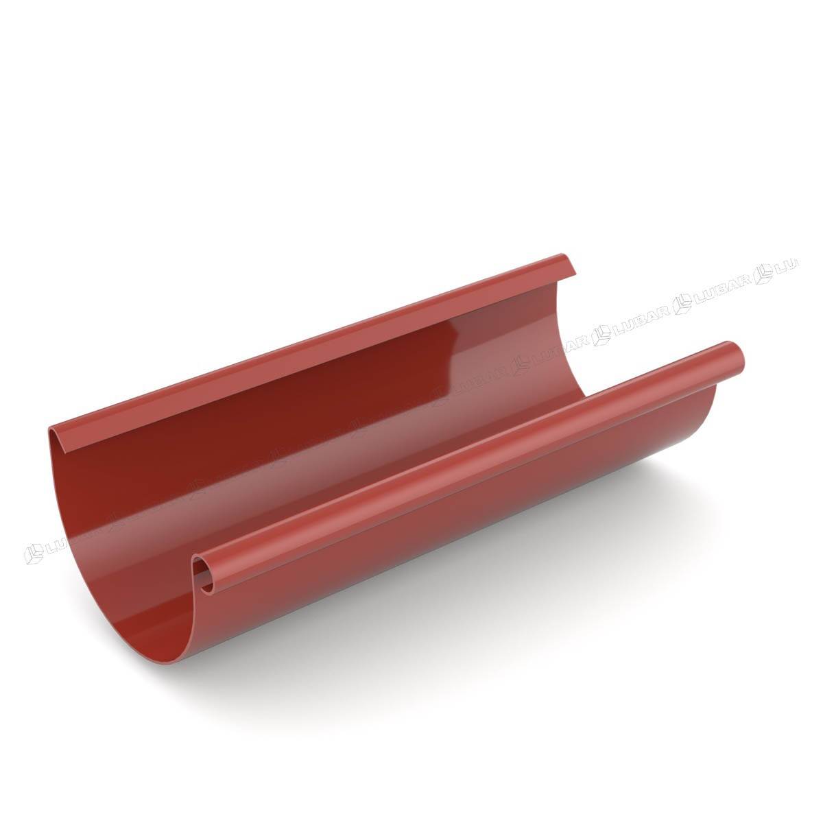 Rynna dachowa PVC 100 mm 3 m czerwona BRYZA