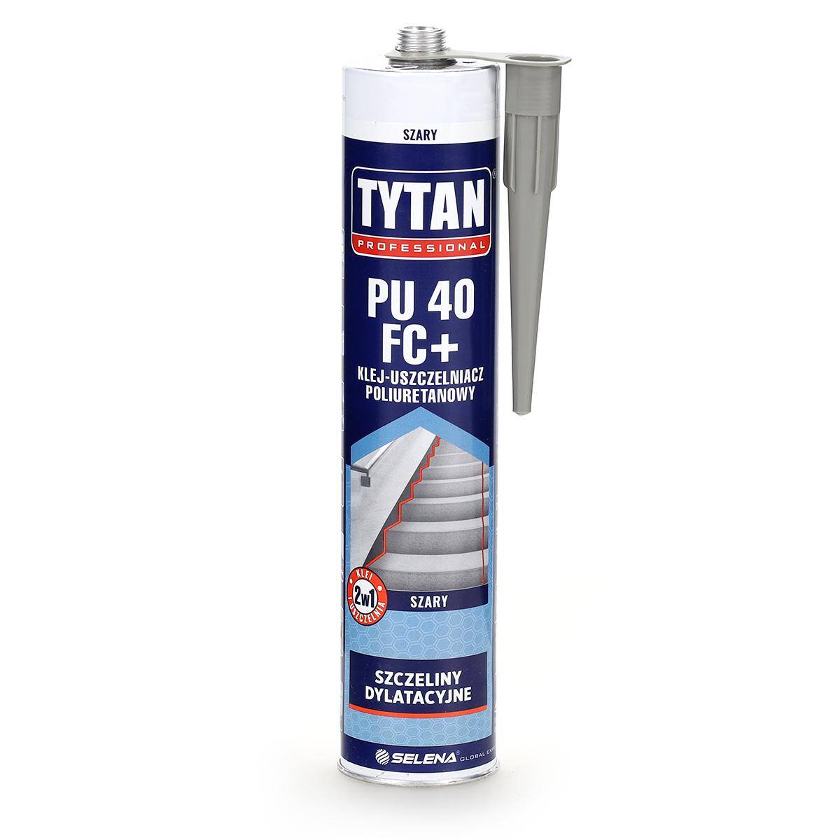 Klej Uszczelniacz poliuretanowy PU40 FC+ 300 ml szary TYTAN Professional