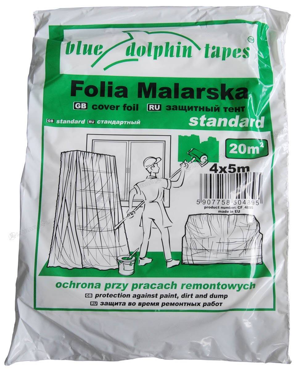 Folia malarska 4x5m Standard CF-04895 Blue Dolphin