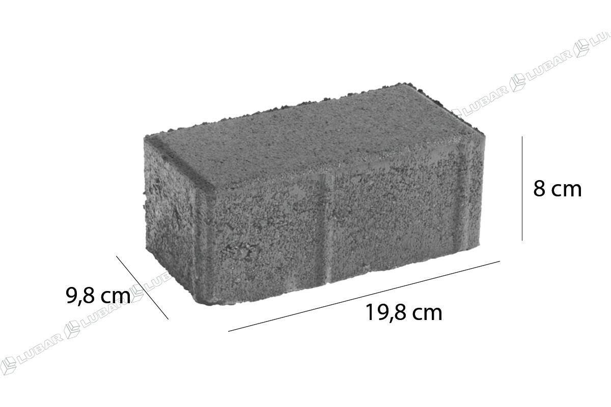 Kostka brukowa Prostokąt 8 cm grafit (7,68 m²)