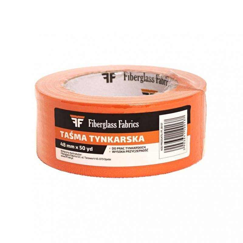 Taśma tynkarska pomarańczowa 48 mm x 50 yd Fiberglass