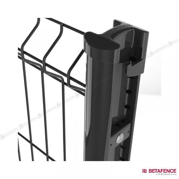Słupek ogrodzeniowy Bekafix 70x44x1,25x1475 mm RAL7016 antracyt