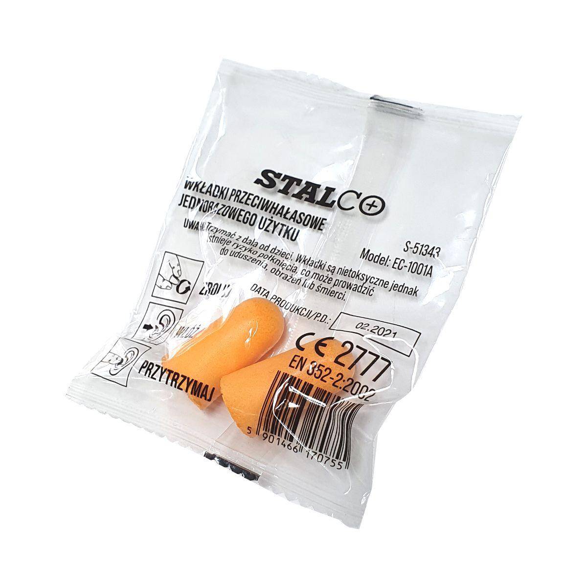 Stopery pomarańczowe PLUG (2 szt.) STALCO S-51343