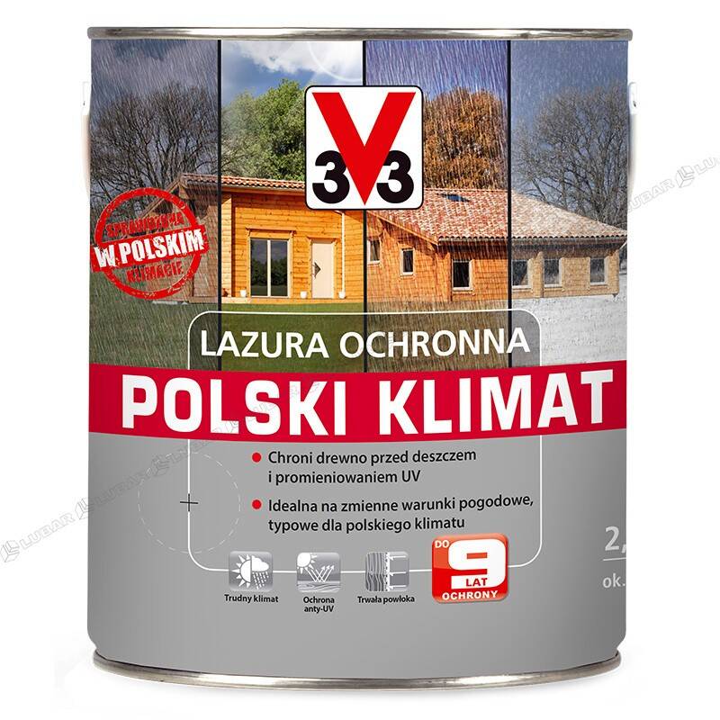 Lazura ochronna POLSKI KLIMAT impregnująco-dekoracyjna 2,5 l sosna skandynawska