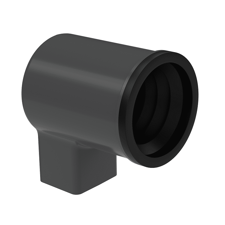 Adapter do rur GALECO BZO/ PVC2 czarny