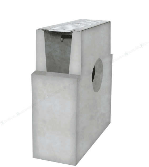 Studzienka odwadniająca betonowa ruszt ocynk kl. A15 (370x130x380 mm)