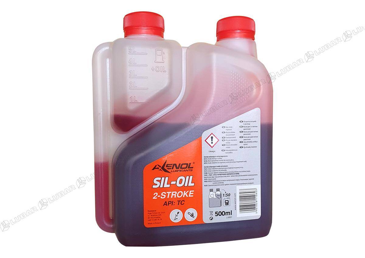 Olej do dwusuwów 500 ml czerwony Axenol