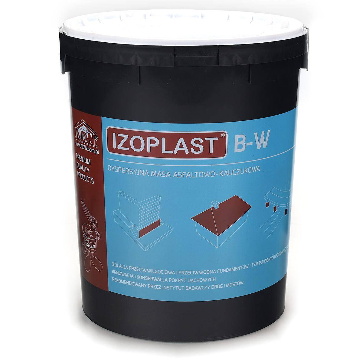Izoplast B-W asfaltowa masa do izolacji i konserwacji 21 kg ADW