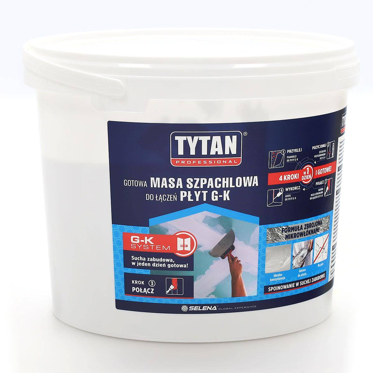 Gotowa masa szpachlowa do łączeń płyt GK 10 kg biała TYTAN Professional