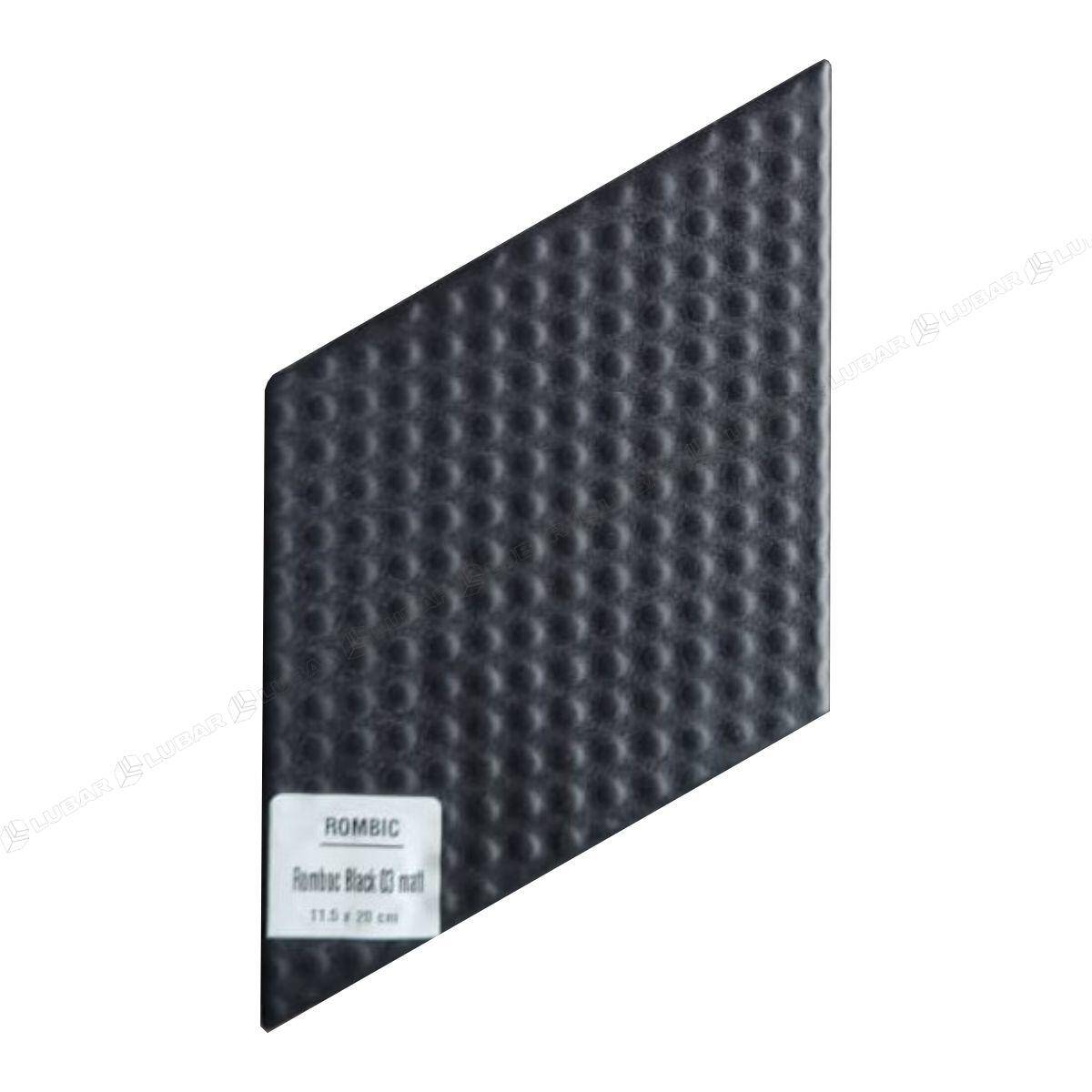 Płytka dekoracyjna ROMBIC black 03 matt 11,5x20