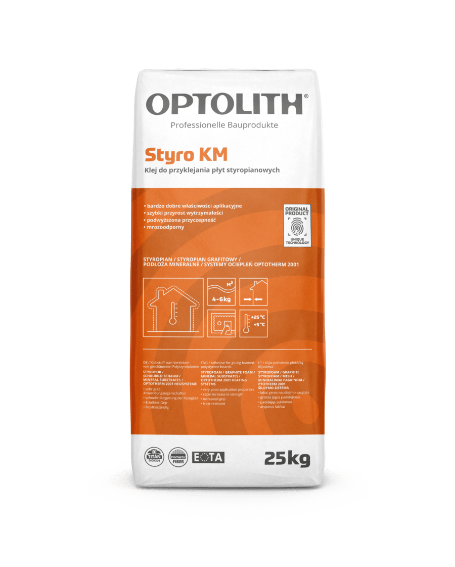 Klej do styropianu OPTOTHERM Styro KM 25kg Optolith