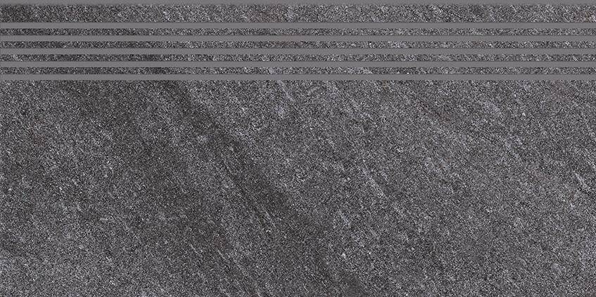 Stopnica gresowa BOLT Dark Grey Steptread Matt Rect 29,8x59,8 