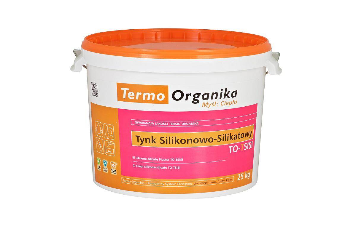 Tynk silikonowo-silikatowy 2 mm TO-TSISI 25 kg TERMO ORGANIKA