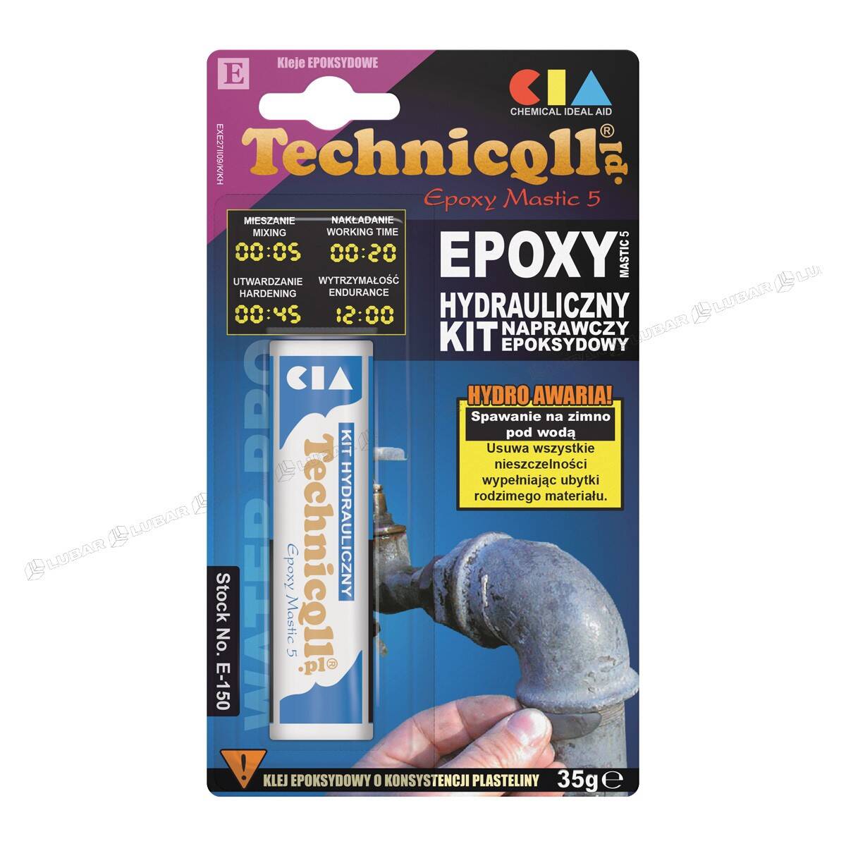 TECHNIQLL Kit Epoksydowy hydrauliczny 35g E-150